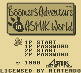 Boomer's Adventure in Asmik World screenshot 3 for GameBoy